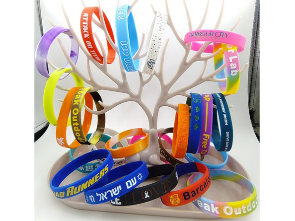 Custom Logo embosed Wristband Plastic,custom rubber bracelet,silicone event wristbands