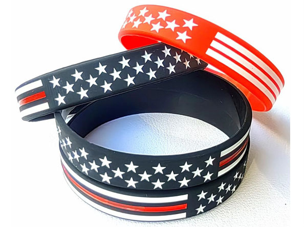 Promotion Rubber Rainbow color Wristband Custom PVC Silicone Wristband Bracelets